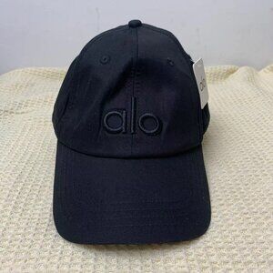 🆕ALO Yoga OFF-DUTY CAP black hat with black logo
